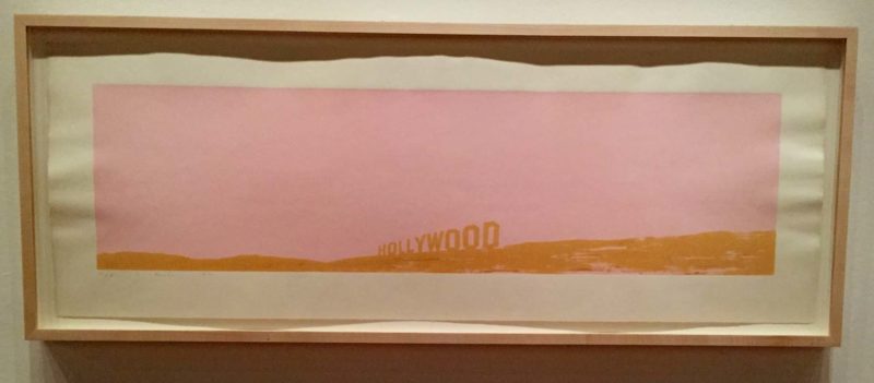 Hollywood sign print by Ed Ruscha