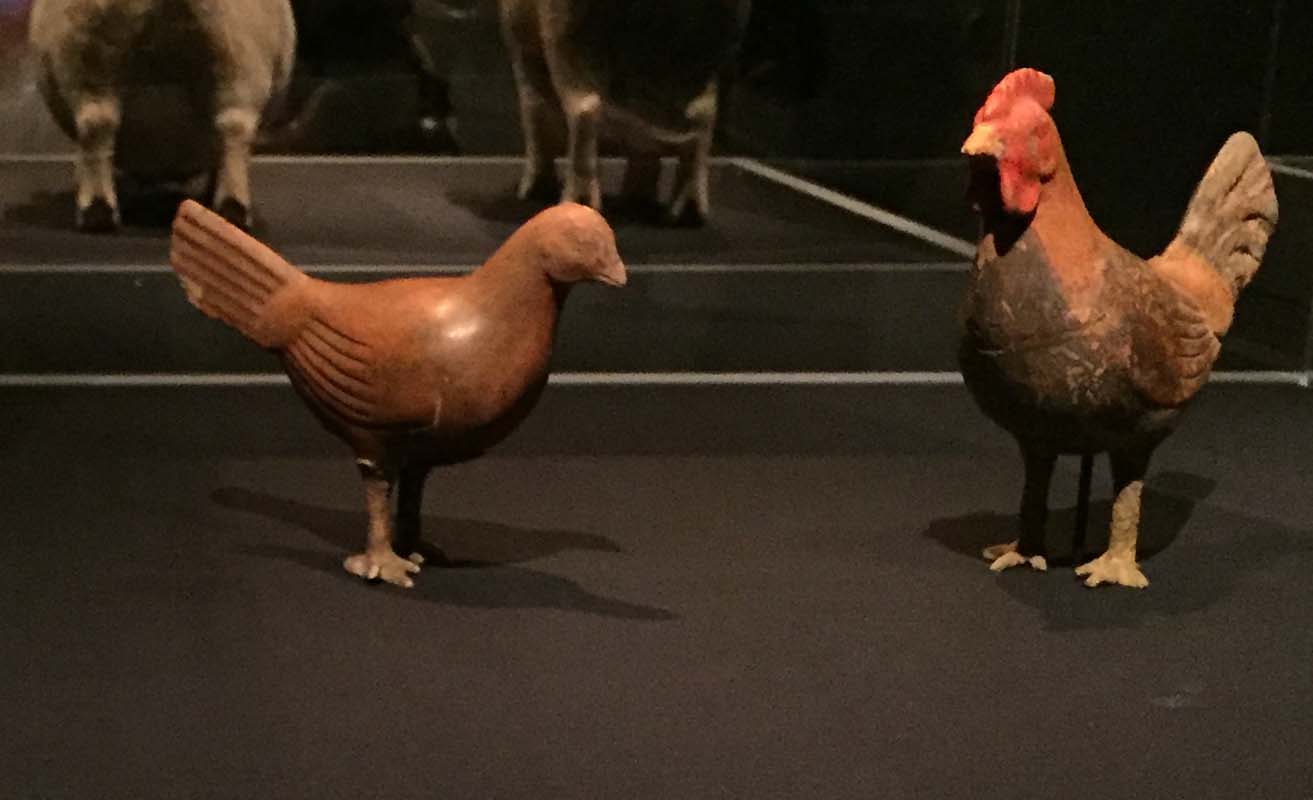 Pair of Chickens, animals of ancient Chinese art