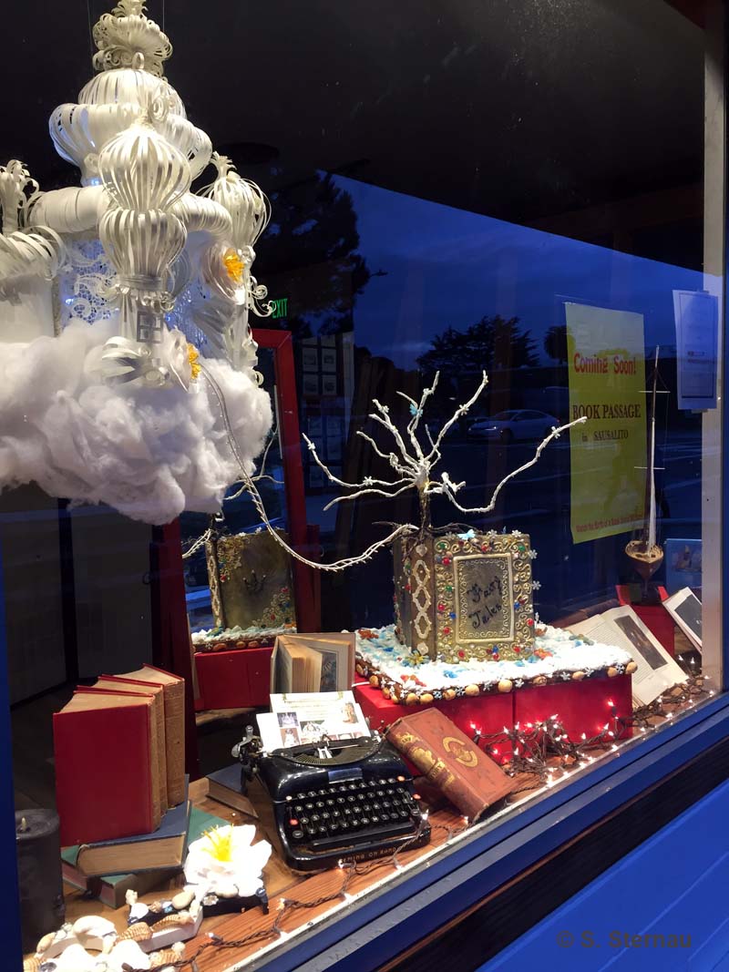 Holiday Window at Book Passage By the Bay