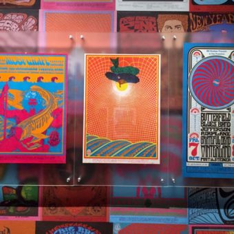 Three Posters with Moby Grape, Summer of Love Exhibit
