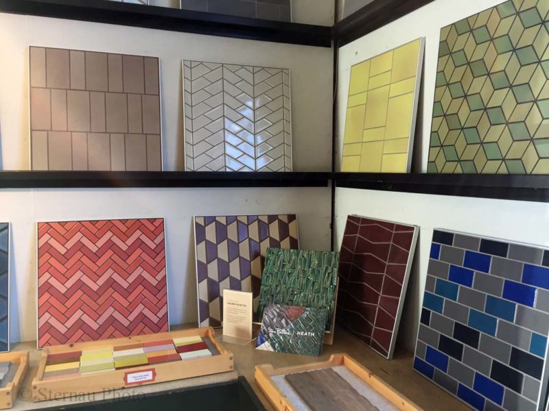 Heath Ceramics Tile Display, ceramic innovations