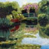 Lily Pond with Bridge, giclee print by Susan Sternau