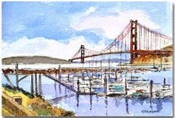 Marina and Bridge by Susan Sternau