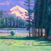Duck Lake Oil Painting by Susan Sternau