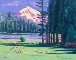 Duck Lake Oil Painting by Susan Sternau