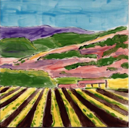 Wine Country Autumn large tile by Susan Sternau