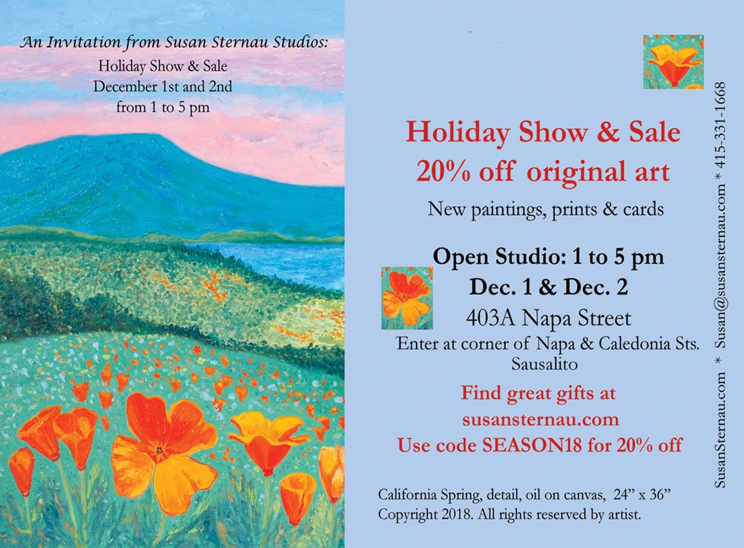 Holiday Show & Sale at Susan Sternau Studios