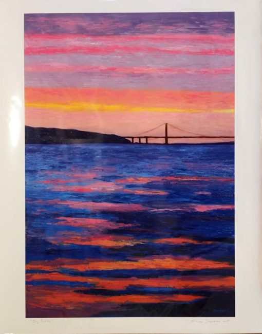Bay Sunrise Print, Front, by Susan Sternau