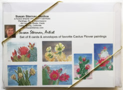 Cactus Flower Cards by Susan Sternau, Box back for web