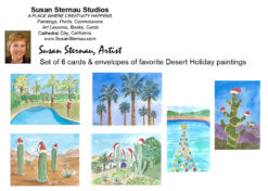 Desert Holiday Cards by Susan Sternau, back insert for web