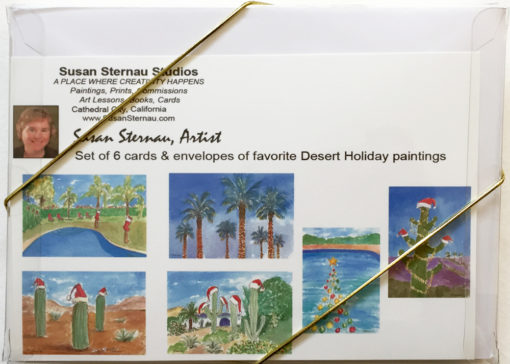 Desert Holiday Cards by Susan Sternau, box back for web