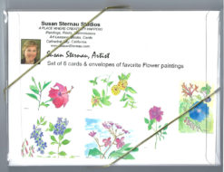 flowers card box back by Susan Sternau