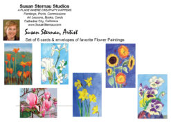 California Flowers Card Box insert, by Susan Sternau