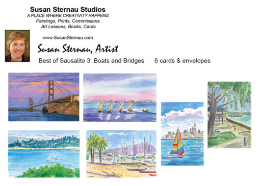 Card Box, Best of Sausalito 3 insert by Susan Sternau