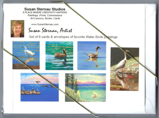 Water Birds Card Box back_ by Susan Sternau