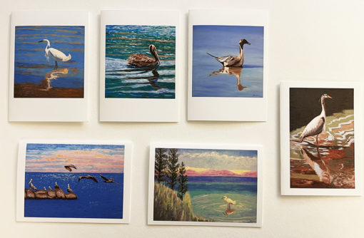 Water Birds Card Box cards by Susan Sternau