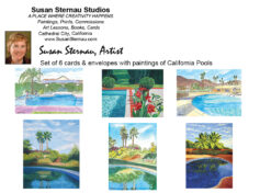 California Pools Card Box insert by Susan Sternau