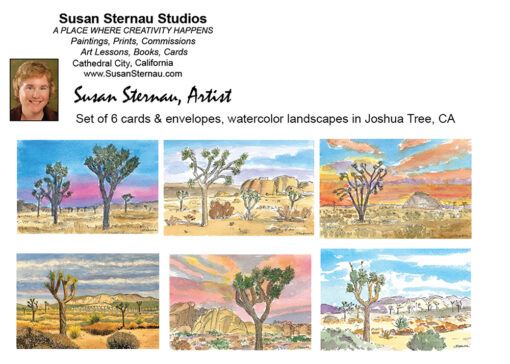 Joshua Tree Card Box insert by Susan Sternau