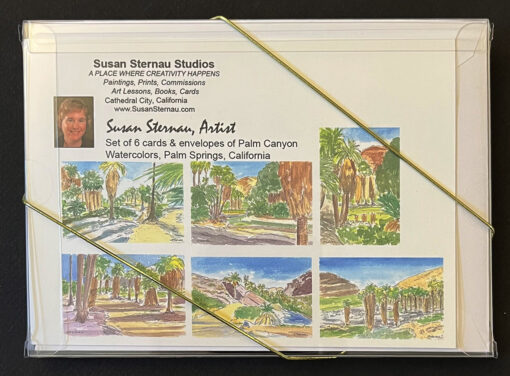 Palm Canyon Card Box back by Susan Sternau