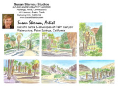 Palm Canyon Card Box insert by Susan Sternau