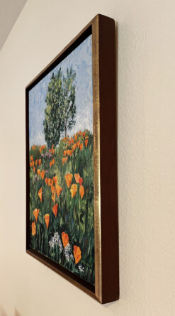 California Poppies by Susan Sternau, frame detail