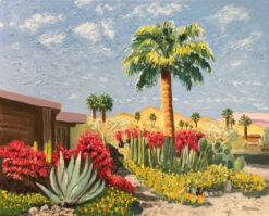 Desert Spring with Palm Trees by Susan Sternau
