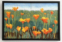 Poppies Diptych by Susan Sternau