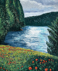 Wildflower Lake by Susan Sternau, detail