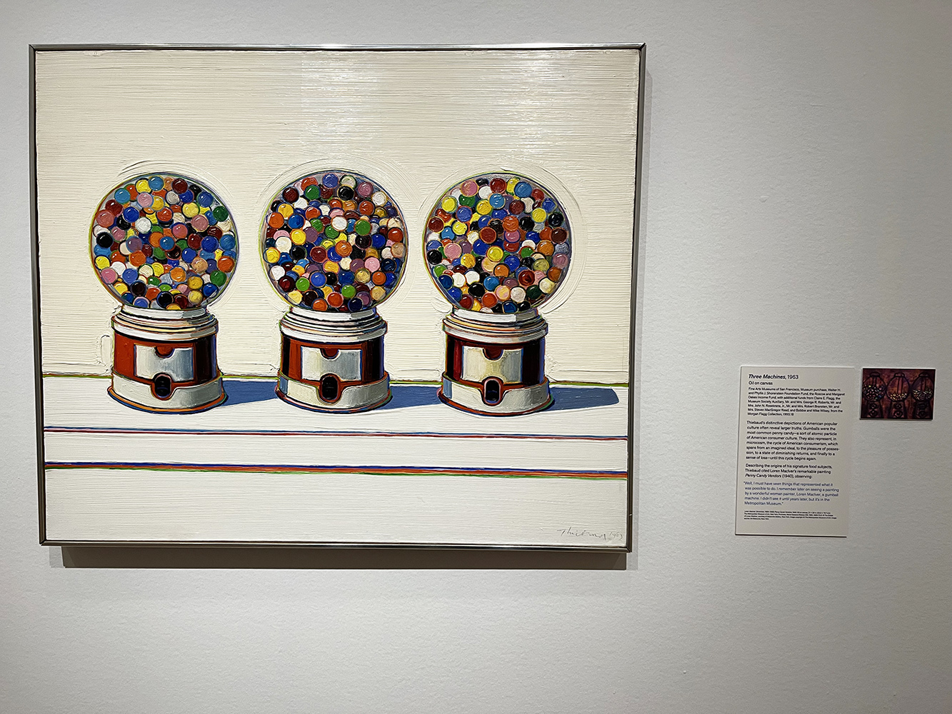 Wayne Thiebaud, "Three Machines"