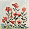 Field of Poppies Tile by Susan Sternau