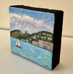 Sausalito Hills with Golden Gate 2 side view by Susan Sternau