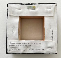 Pink Sky Over Golden Gate 4 mini oil, back, by Susan Sternau