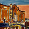Castro Theater at Sunset large tile by Susan Sternau