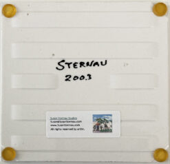 Cornflowers Tile Back by Susan Sternau