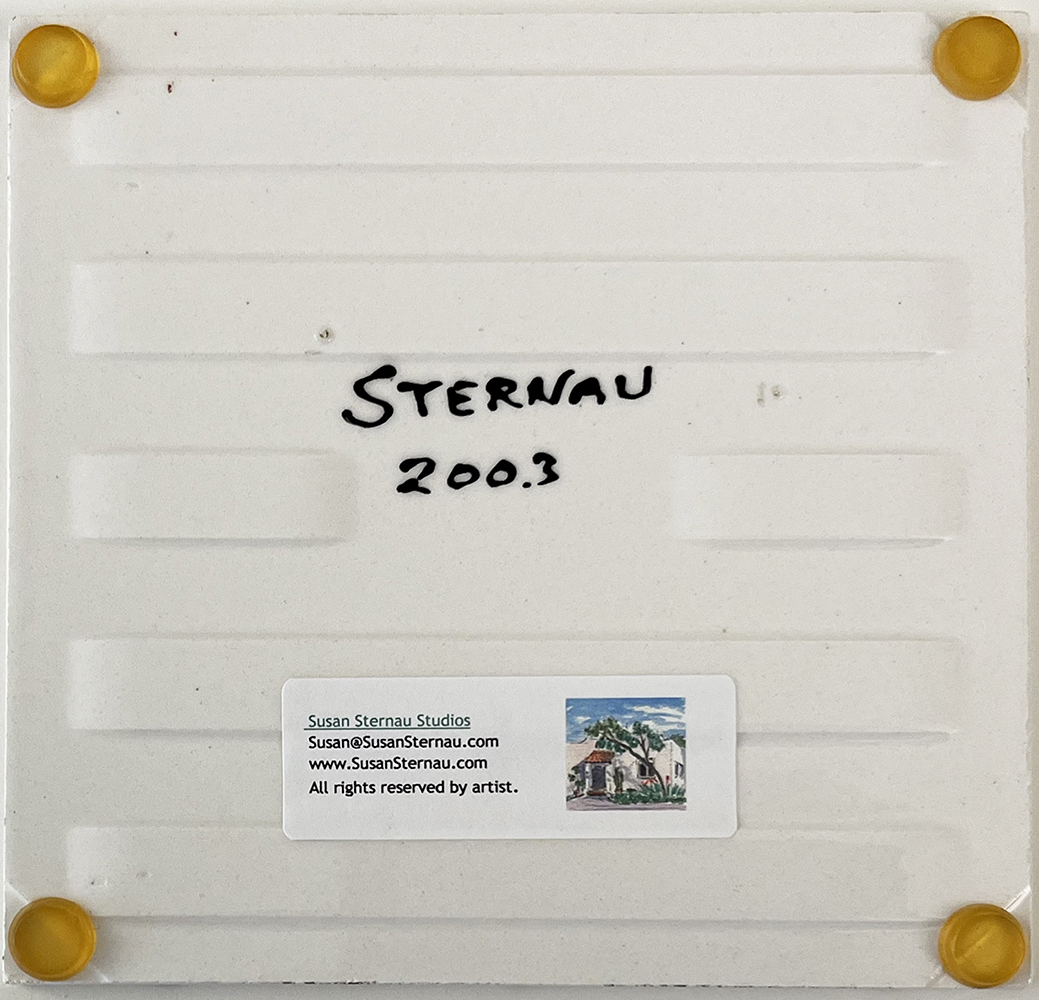 Cornflowers Tile Back by Susan Sternau