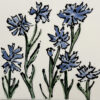 Cornflowers tile by Susan Sternau