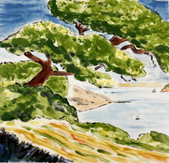 Sausalito View Large Tile by Susan Sternau