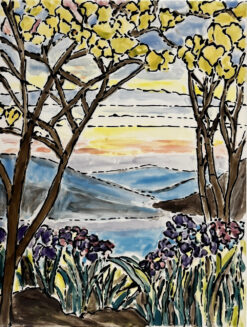 Tiffany Window large tile by Susan Sternau