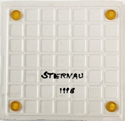 Two polar bears tile back by Susan Sternau